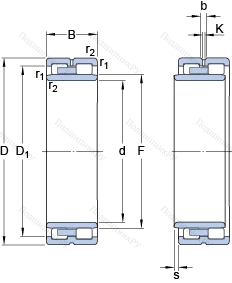 Подшипник NNU 4936 B/SPW 33