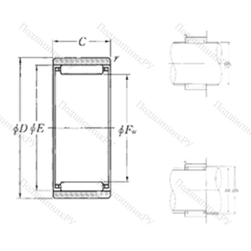 Подшипник игольчатый радиальный RNAO-50?62?20