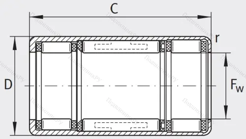 Подшипник обгонной муфты обгонная муфта HFL 2026-L 564 в Новороссийске