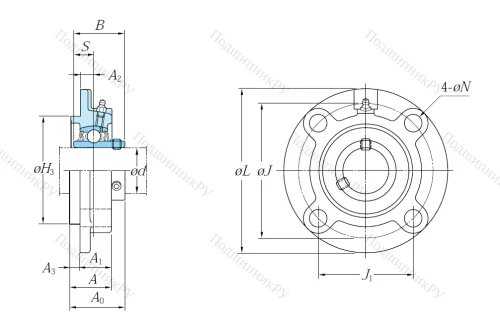 Подшипниковый узел UCFC 210 J в Новороссийске