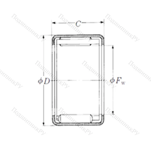 Подшипник игольчатый радиальный JP-21/23-FV