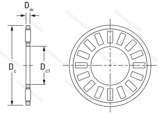 Игольчатый подшипник подшипник NTA 6681