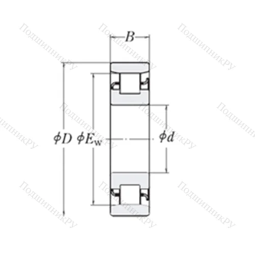 Подшипник роликовый радиальный XLRJ 5