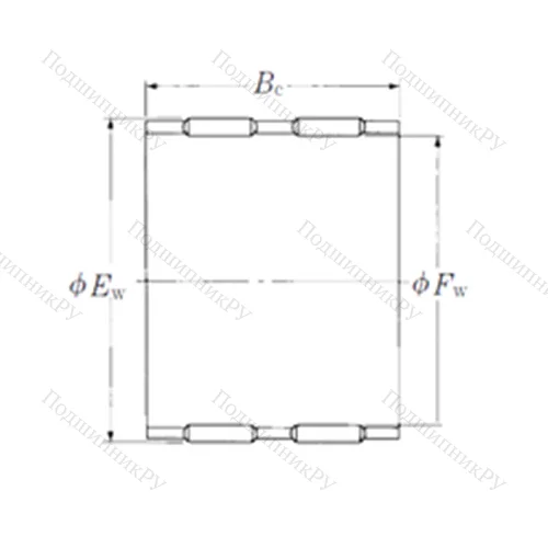 Подшипник игольчатый радиальный FBN-323629WA