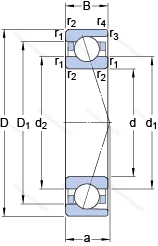 Подшипник 71818 CD/P 4