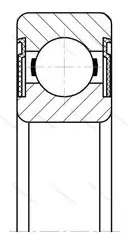 Модификация подшипника 2В0-180205АС17 размер 25x52x15