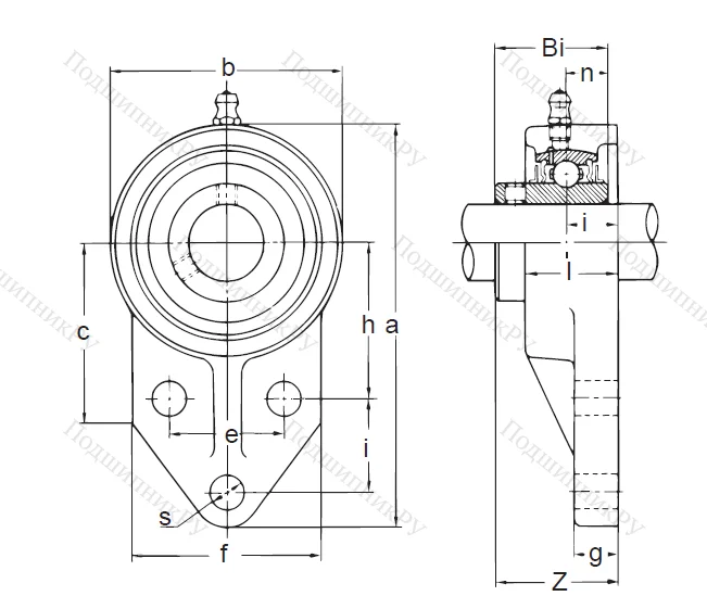 Подшипниковый узел UCFK 204