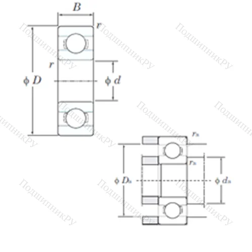 Подшипник шариковый радиальный ML 8014