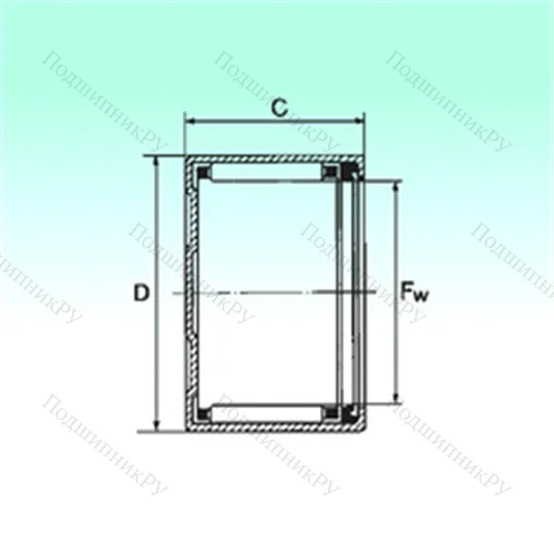 Подшипник игольчатый радиальный BK 2518 RS от производителя  NBS