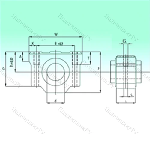 Подшипник шариковый линейный SCV 25
