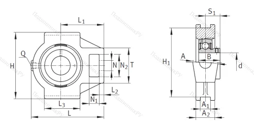 Подшипниковый узел PTUEY 25-XL в Новороссийске