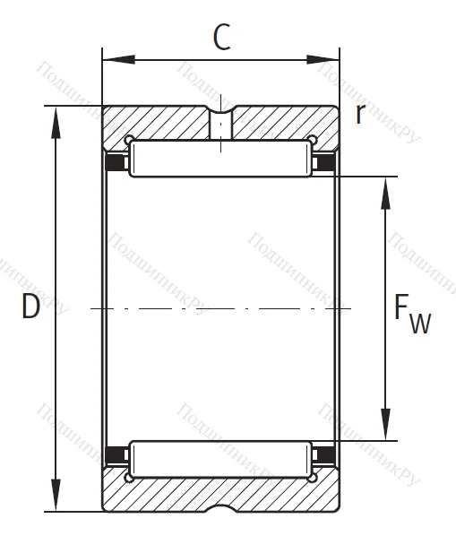 Игольчатый подшипник RNA 4914