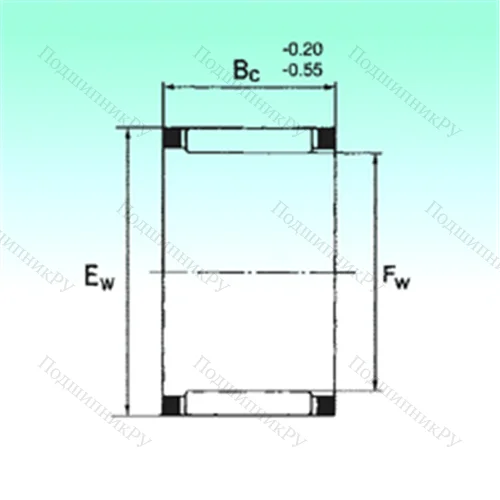 Подшипник игольчатый радиальный KZK 30x38x18