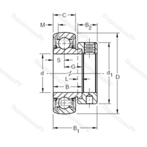 Подшипник шариковый радиальный