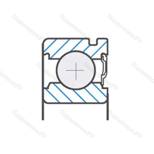 Подшипник шариковый радиальный 566096.H 49AB