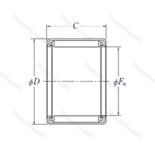 Подшипник игольчатый радиальный F-5520