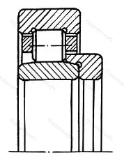 Модификация подшипника 2313КМ размер 65x140x33 ГОСТ 520-89