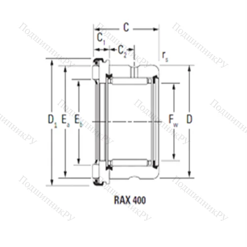 Подшипник комбинированный RAX 412