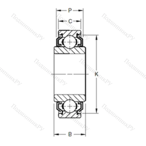 Подшипник шариковый радиальный