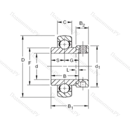 Подшипник шариковый радиальный