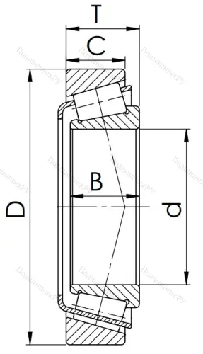 Конический роликовый подшипник 7510 (32210) в Новороссийске