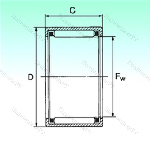 Подшипник игольчатый радиальный HK 1712