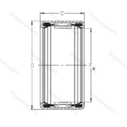 Подшипник игольчатый радиальный SCH 710PP от производителя  INA