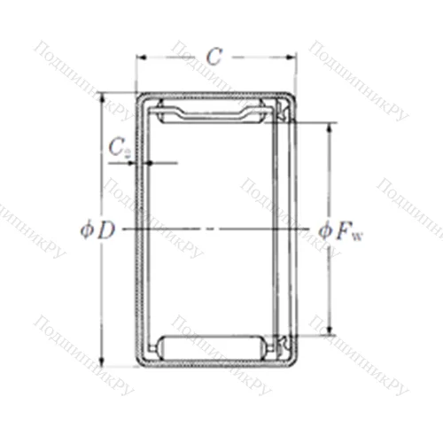 Подшипник игольчатый радиальный MFJT-1614
