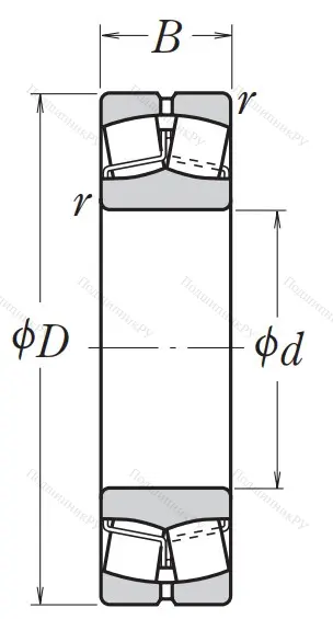 Сферический роликовый подшипник 23028 CDE 4S 11