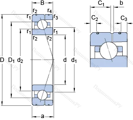 Подшипник 7012 CE/P 4AL