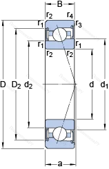 Подшипник S 7015 ACE/HCP 4A