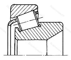 Модификация подшипника 137509АК размер 45x85x24,75