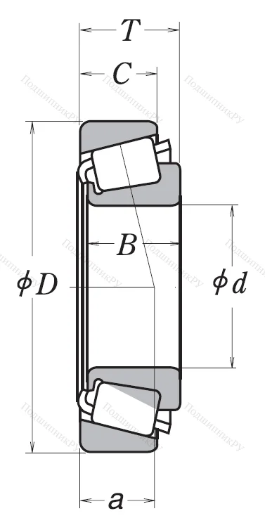 Конический роликовый подшипник HR 30309 J