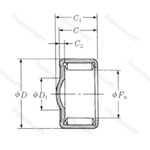 Подшипник игольчатый радиальный ZY-1813 от производителя  NSK