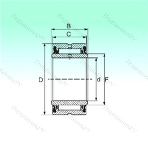 Подшипник игольчатый радиальный NA 4908 2RS от производителя  NBS