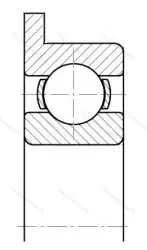 Модификация подшипника 34-840076ЮТ размер 6x10/11,5x2,5 ГПЗ-4