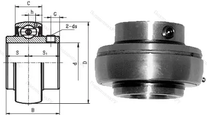 Корпусный подшипник UC 205 в Новороссийске