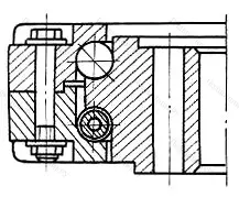 Модификация подшипника 3687/1112 размер 1112x1400x120 ГПЗ-1