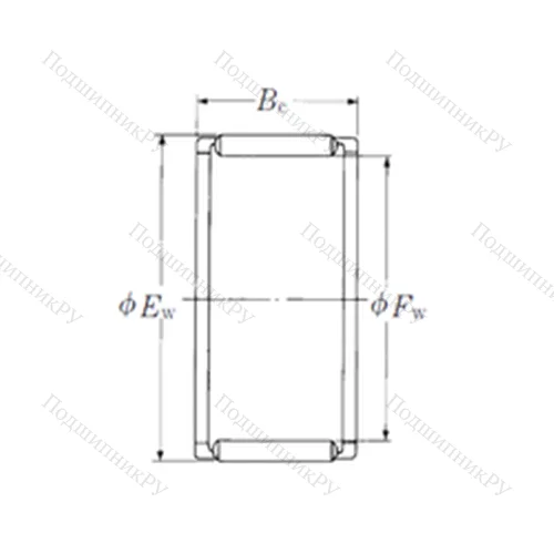 Подшипник игольчатый радиальный FWF-162213
