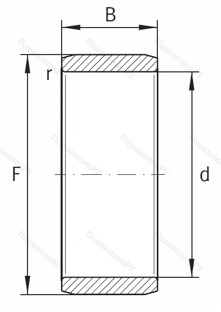 Игольчатый подшипник внутреннее кольцо IR 10x14x16