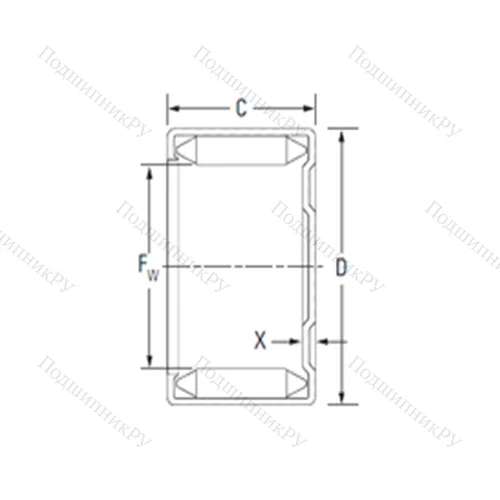 Подшипник игольчатый радиальный M 16241