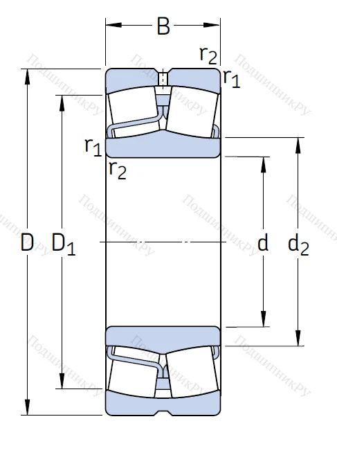 Сферический роликовый подшипник 22216 E