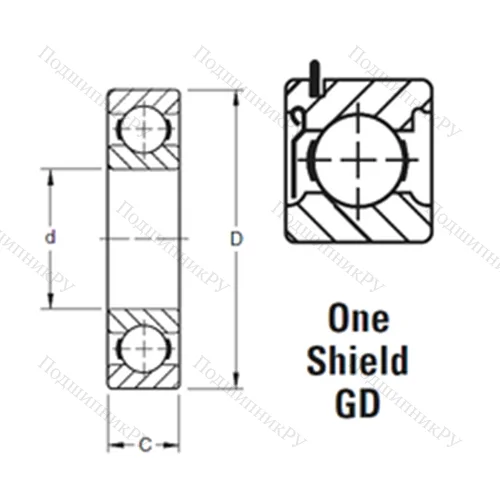 Подшипник шариковый радиальный