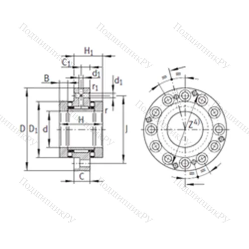 Подшипник комбинированный ZARF 3590-TV от производителя  INA