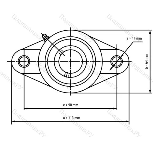 Подшипниковый узел SSUCFLPL 201-B - Вал: 12 мм от производителя  LPZ