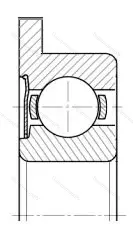 Подшипник  860038 размер 8x28x9 от производителя  ГПЗ-8