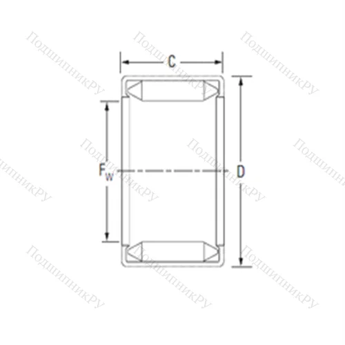 Подшипник игольчатый радиальный BH 1820