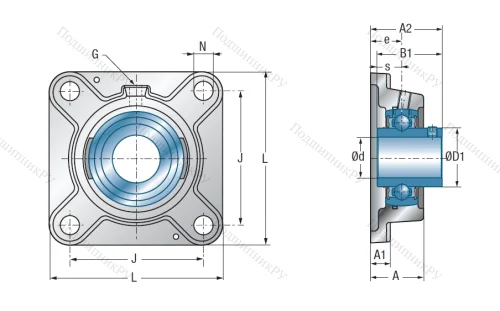 Подшипниковый узел UCFE 209 в Новороссийске