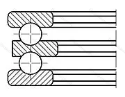 Модификация подшипника 38208 размер 30/40x68x36