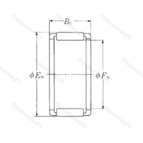 Подшипник игольчатый радиальный FWF-202617-E